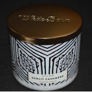 HTF DISCONTINUED Sunlit Cashmere  Bath & Body Works Candle Large 3 wick